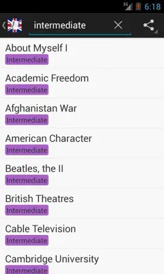 English Topics android App screenshot 2